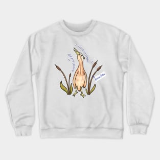 American Bittern Singing Crewneck Sweatshirt